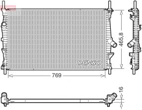 Denso DRM10124 - Chladič vody