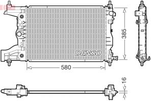 Denso DRM15016 - Chladič vody