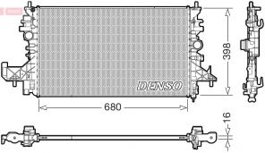 Denso DRM20128 - Chladič vody