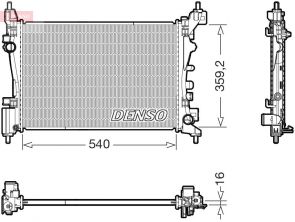 Denso DRM20130 - Chladič vody