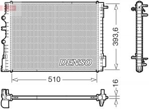 Denso DRM23120 - Chladič vody