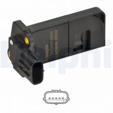 Delphi AF10749-12B1 - Snímač množstva pretekajúceho vzduchu -
