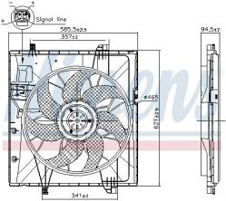 Nissens 85857 - Ventilátor motora -