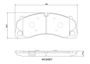 Brembo P 65 045 - Brzdové platničky -