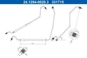 ATE 24.1294-0020.3 - Brzdová hadica -