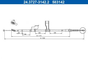 ATE 24.3727-3142.2 - Brzdové lano -