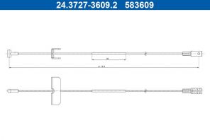 ATE 24.3727-3609.2 - Brzdové lano -