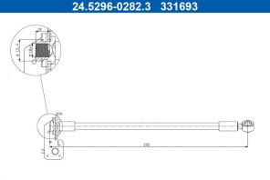 ATE 24.5296-0282.3 - Brzdová hadica -