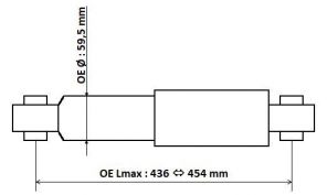 KYB 3450003 - Tlmič pruženia -