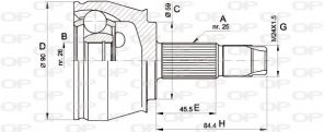 Open Parts CVJ5375.10 - Homokinetický kĺb