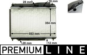 Mahle CR 87 000P - Chladič vody -