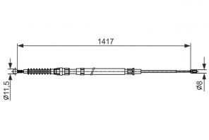Bosch 1 987 482 583 - Brzdové lano -