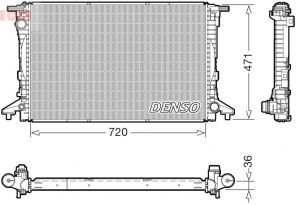 Denso DRM02047 - Chladič vody
