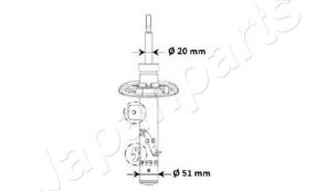 Japanparts MM-00975 - Tlmič pruženia -