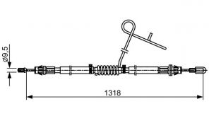 Bosch 1 987 482 559 - Brzdové lano -