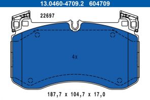 ATE 13.0460-4709.2 - Brzdové platničky -
