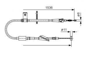 Bosch 1 987 482 137 - Brzdové lano -