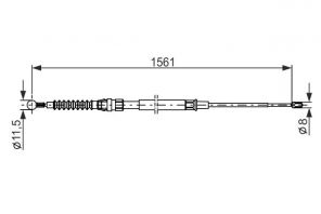 Bosch 1 987 482 264 - Brzdové lano -