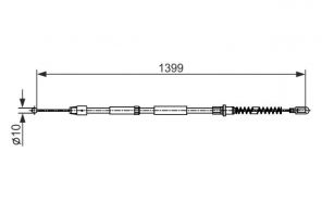 Bosch 1 987 482 539 - Brzdové lano -
