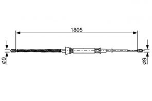 Bosch 1 987 482 646 - Brzdové lano -