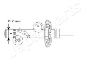 Japanparts MM-01131 - Tlmič pruženia -
