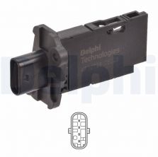 Delphi AF10738-12B1 - Snímač množstva pretekajúceho vzduchu -