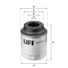 UFI 23.573.00 - Olejový filter
