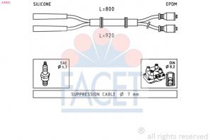 Facet 4.8432 - Zapaľovací kábel