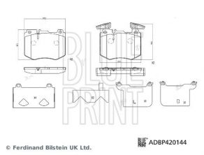 Blue Print ADBP420144 - Brzdové platničky -