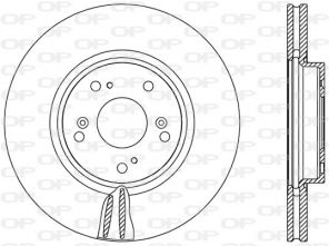 Open Parts BDR2474.20 - Brzdový kotúč -