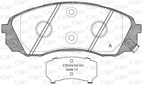 Open Parts BPA1291.02 - Brzdové platničky -