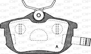 Open Parts BPA0605.02 - Brzdové platničky -
