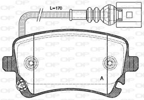 Open Parts BPA0897.11 - Brzdové platničky -