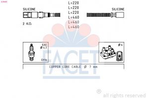Facet 4.9643 - Zapaľovací kábel