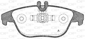 Open Parts BPA1305.00 - Brzdové platničky -