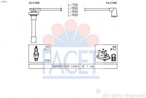 Facet 4.9711 - Zapaľovací kábel