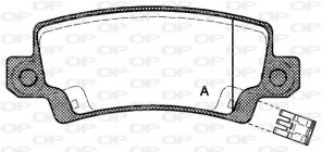 Open Parts BPA0874.02 - Brzdové platničky -