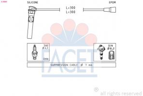 Facet 4.9889 - Zapaľovací kábel