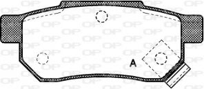 Open Parts BPA0233.02 - Brzdové platničky -