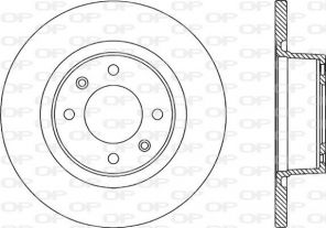 Open Parts BDR1931.10 - Brzdový kotúč -