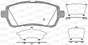 Open Parts BPA1281.10 - Brzdové platničky -