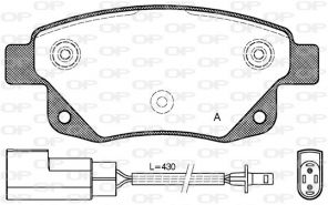 Open Parts BPA1252.02 - Brzdové platničky -