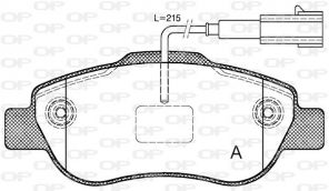 Open Parts BPA1100.11 - Brzdové platničky -