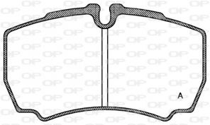 Open Parts BPA0849.00 - Brzdové platničky -