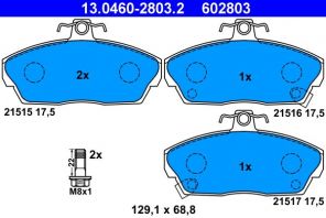 ATE 13.0460-2803.2 - Brzdové platničky -
