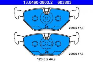 ATE 13.0460-3803.2 - Brzdové platničky -