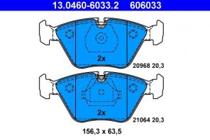 ATE 13.0460-6033.2 - Brzdové platničky -
