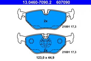 ATE 13.0460-7090.2 - Brzdové platničky -
