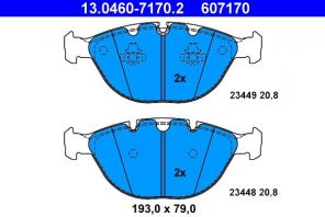ATE 13.0460-7170.2 - Brzdové platničky -