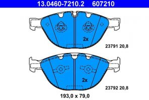 ATE 13.0460-7210.2 - Brzdové platničky -